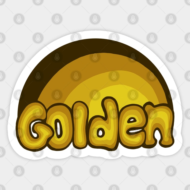 Golden Sticker by Slightly Unhinged